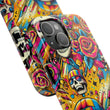 Funky Skulls and Roses Tough Phone Cases